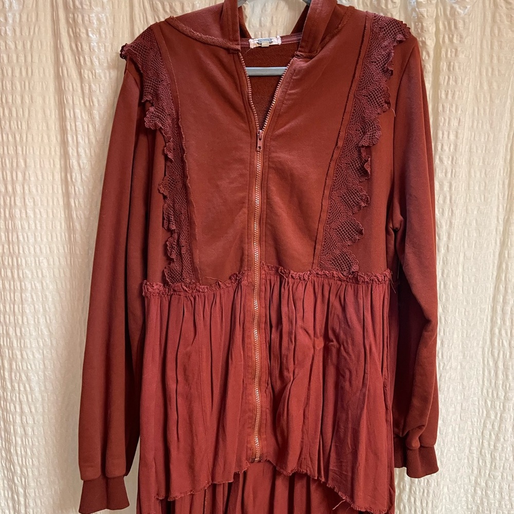 Gimmicks by BKE Brick Red Hooded Jacket